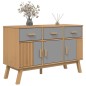vidaXL Sideboard OLDEN Grau und Braun 114x43x73,5 cm Massivholz Kiefer vidaXL Sideboard OLDEN Grau und Braun 114x43x73,5 cm Massivholz Kiefer