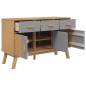 vidaXL Sideboard OLDEN Grau und Braun 114x43x73,5 cm Massivholz Kiefer vidaXL Sideboard OLDEN Grau und Braun 114x43x73,5 cm Massivholz Kiefer