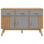 vidaXL Sideboard OLDEN Grau und Braun 114x43x73,5 cm Massivholz Kiefer vidaXL Sideboard OLDEN Grau und Braun 114x43x73,5 cm Massivholz Kiefer
