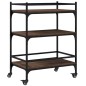 vidaXL Küchenwagen Braun Eichen-Optik 65x40x86,5 cm Holzwerkstoff vidaXL Küchenwagen Braun Eichen-Optik 65x40x86,5 cm Holzwerkstoff