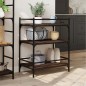 vidaXL Küchenwagen Braun Eichen-Optik 65x40x86,5 cm Holzwerkstoff vidaXL Küchenwagen Braun Eichen-Optik 65x40x86,5 cm Holzwerkstoff
