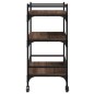 vidaXL Küchenwagen Braun Eichen-Optik 65x40x86,5 cm Holzwerkstoff vidaXL Küchenwagen Braun Eichen-Optik 65x40x86,5 cm Holzwerkstoff