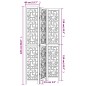 vidaXL 3-tlg. Raumteiler Braun Massivholz Paulownia vidaXL 3-tlg. Raumteiler Braun Massivholz Paulownia