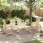vidaXL 4-tlg. Garten-Lounge-Set Massivholz Tanne vidaXL 4-tlg. Garten-Lounge-Set Massivholz Tanne