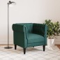 vidaXL Chesterfield-Sessel Dunkelgrün Stoff vidaXL Chesterfield-Sessel Dunkelgrün Stoff