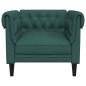 vidaXL Chesterfield-Sessel Dunkelgrün Stoff vidaXL Chesterfield-Sessel Dunkelgrün Stoff