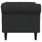 vidaXL Chesterfield-Sessel Schwarz Stoff vidaXL Chesterfield-Sessel Schwarz Stoff