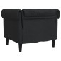 vidaXL Chesterfield-Sessel Schwarz Stoff vidaXL Chesterfield-Sessel Schwarz Stoff