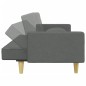 vidaXL Schlafsofa 2-Sitzer mit Kissen und Fußhocker Dunkelgrau Stoff vidaXL Schlafsofa 2-Sitzer mit Kissen und Fußhocker Dunkelgrau Stoff
