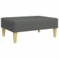 vidaXL Schlafsofa 2-Sitzer mit Kissen und Fußhocker Dunkelgrau Stoff vidaXL Schlafsofa 2-Sitzer mit Kissen und Fußhocker Dunkelgrau Stoff