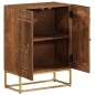 vidaXL Sideboard 55x30x76 cm Massivholz Mango und Eisen vidaXL Sideboard 55x30x76 cm Massivholz Mango und Eisen