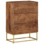 vidaXL Kommode 55x30x76 cm Massivholz Mango und Eisen vidaXL Kommode 55x30x76 cm Massivholz Mango und Eisen