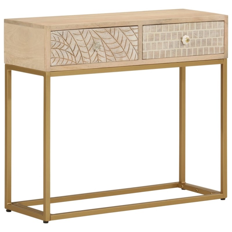 vidaXL Konsolentisch 90x30x76 cm Massivholz Mango und Eisen vidaXL Konsolentisch 90x30x76 cm Massivholz Mango und Eisen