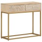 vidaXL Konsolentisch 90x30x76 cm Massivholz Mango und Eisen vidaXL Konsolentisch 90x30x76 cm Massivholz Mango und Eisen