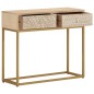 vidaXL Konsolentisch 90x30x76 cm Massivholz Mango und Eisen vidaXL Konsolentisch 90x30x76 cm Massivholz Mango und Eisen