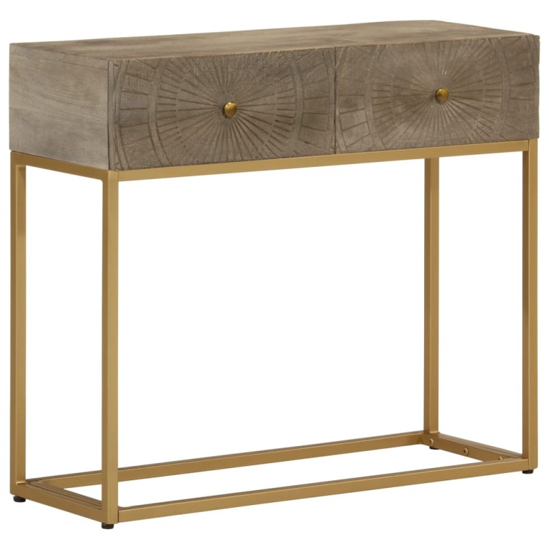 vidaXL Konsolentisch 90x30x76 cm Massivholz Mango und Eisen vidaXL Konsolentisch 90x30x76 cm Massivholz Mango und Eisen