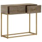 vidaXL Konsolentisch 90x30x76 cm Massivholz Mango und Eisen vidaXL Konsolentisch 90x30x76 cm Massivholz Mango und Eisen