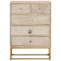 vidaXL Kommode 55x30x76 cm Massivholz Mango und Eisen vidaXL Kommode 55x30x76 cm Massivholz Mango und Eisen
