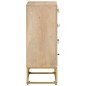 vidaXL Kommode 55x30x76 cm Massivholz Mango und Eisen vidaXL Kommode 55x30x76 cm Massivholz Mango und Eisen