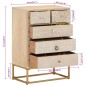 vidaXL Kommode 55x30x76 cm Massivholz Mango und Eisen vidaXL Kommode 55x30x76 cm Massivholz Mango und Eisen