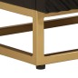 vidaXL Nachttisch Schwarz 40x30x50 cm Massivholz Mango und Eisen vidaXL Nachttisch Schwarz 40x30x50 cm Massivholz Mango und Eisen