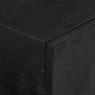 vidaXL TV-Schrank Schwarz 110x30x40 cm Massivholz Mango und Eisen vidaXL TV-Schrank Schwarz 110x30x40 cm Massivholz Mango und Eisen