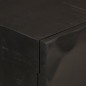 vidaXL Sideboard Schwarz 55x30x76 cm Massivholz Mango und Eisen vidaXL Sideboard Schwarz 55x30x76 cm Massivholz Mango und Eisen