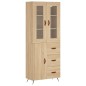 Highboard Sonoma-Eiche 69,5x34x180 cm Holzwerkstoff Highboard Sonoma-Eiche 69,5x34x180 cm Holzwerkstoff