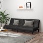 vidaXL Schlafsofa 2-Sitzer Schwarz Kunstleder vidaXL Schlafsofa 2-Sitzer Schwarz Kunstleder