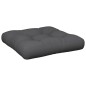 vidaXL Palettenkissen 50x50x12 cm Grau Stoff vidaXL Palettenkissen 50x50x12 cm Grau Stoff