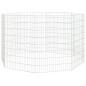 vidaXL Kaninchenkäfig 8 Paneele 54x80 cm Verzinktes Eisen vidaXL Kaninchenkäfig 8 Paneele 54x80 cm Verzinktes Eisen