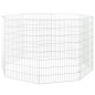vidaXL Kaninchenkäfig 8 Paneele 54x80 cm Verzinktes Eisen vidaXL Kaninchenkäfig 8 Paneele 54x80 cm Verzinktes Eisen