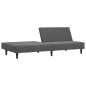 vidaXL Schlafsofa 2-Sitzer Dunkelgrau Samt vidaXL Schlafsofa 2-Sitzer Dunkelgrau Samt
