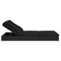 vidaXL 2-Personen-Sonnenliege mit Dach Schwarz 213x118x97 Poly Rattan vidaXL 2-Personen-Sonnenliege mit Dach Schwarz 213x118x97 Poly Rattan