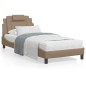 vidaXL Bett mit Matratze Cappuccino-Braun 80x200 cm Kunstleder vidaXL Bett mit Matratze Cappuccino-Braun 80x200 cm Kunstleder