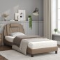 vidaXL Bett mit Matratze Cappuccino-Braun 90x200 cm Kunstleder vidaXL Bett mit Matratze Cappuccino-Braun 90x200 cm Kunstleder