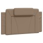 vidaXL Bett mit Matratze Cappuccino-Braun 100x200 cm Kunstleder vidaXL Bett mit Matratze Cappuccino-Braun 100x200 cm Kunstleder