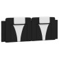 vidaXL Bett mit Matratze Schwarz und Weiß 120x200 cm Kunstleder vidaXL Bett mit Matratze Schwarz und Weiß 120x200 cm Kunstleder