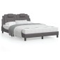 vidaXL Bett mit Matratze Grau 120x200 cm Kunstleder vidaXL Bett mit Matratze Grau 120x200 cm Kunstleder