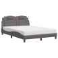 vidaXL Bett mit Matratze Grau 120x200 cm Kunstleder vidaXL Bett mit Matratze Grau 120x200 cm Kunstleder