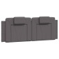 vidaXL Bett mit Matratze Grau 120x200 cm Kunstleder vidaXL Bett mit Matratze Grau 120x200 cm Kunstleder