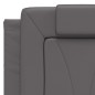 vidaXL Bett mit Matratze Grau 120x200 cm Kunstleder vidaXL Bett mit Matratze Grau 120x200 cm Kunstleder