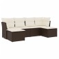 vidaXL 6-tlg. Garten-Sofagarnitur mit Kissen Braun Poly Rattan vidaXL 6-tlg. Garten-Sofagarnitur mit Kissen Braun Poly Rattan