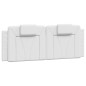 vidaXL Bett mit Matratze Weiß 120x200 cm Kunstleder vidaXL Bett mit Matratze Weiß 120x200 cm Kunstleder