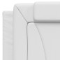vidaXL Bett mit Matratze Weiß 100x200 cm Kunstleder vidaXL Bett mit Matratze Weiß 100x200 cm Kunstleder