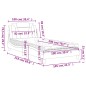 vidaXL Bett mit Matratze Weiß 100x200 cm Kunstleder vidaXL Bett mit Matratze Weiß 100x200 cm Kunstleder