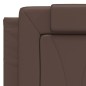 vidaXL Bett mit Matratze Braun 120x200 cm Kunstleder vidaXL Bett mit Matratze Braun 120x200 cm Kunstleder