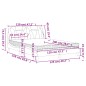 vidaXL Bett mit Matratze Braun 120x200 cm Kunstleder vidaXL Bett mit Matratze Braun 120x200 cm Kunstleder