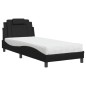 vidaXL Bett mit Matratze Schwarz 80x200 cm Kunstleder vidaXL Bett mit Matratze Schwarz 80x200 cm Kunstleder