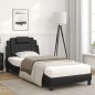 vidaXL Bett mit Matratze Schwarz 80x200 cm Kunstleder vidaXL Bett mit Matratze Schwarz 80x200 cm Kunstleder